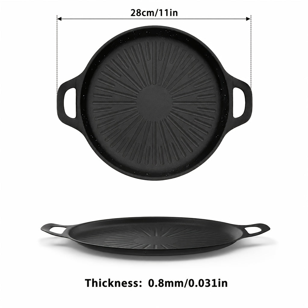 non stick frying   brush bbq griddle pan   heat oil