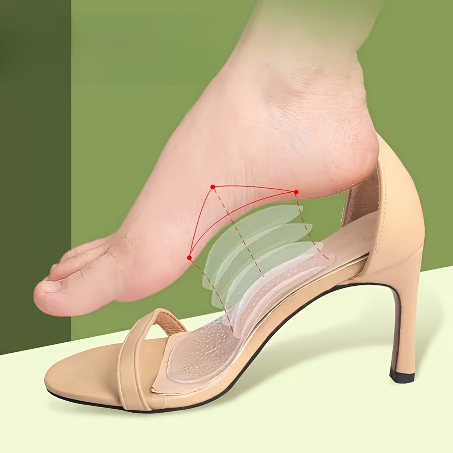 two silicone arch support insoles massage particles
