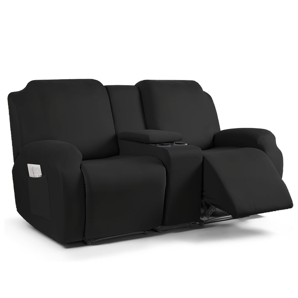 1 2 3 seater fiber fabric recliner sofa cover segmented