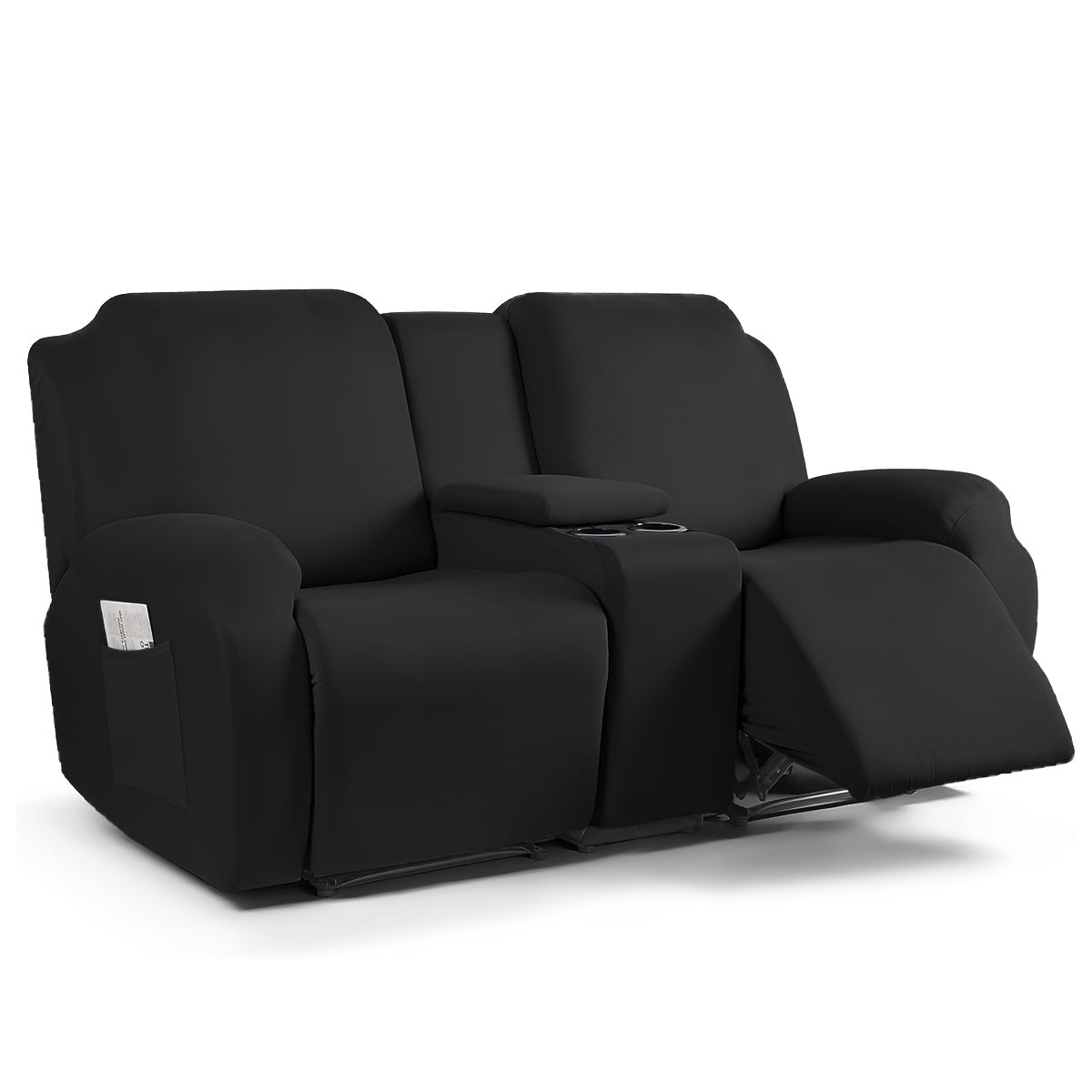 1 2 3 seater fiber fabric recliner sofa cover segmented