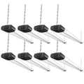 8 4 2 1 pack   led utility shop light 4 ft integrated
