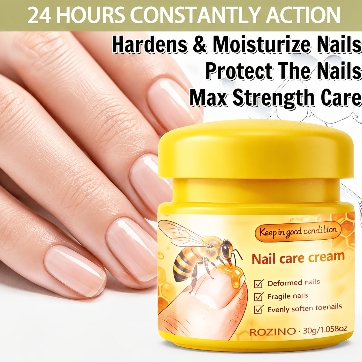 nail care cream providing 24 hour
