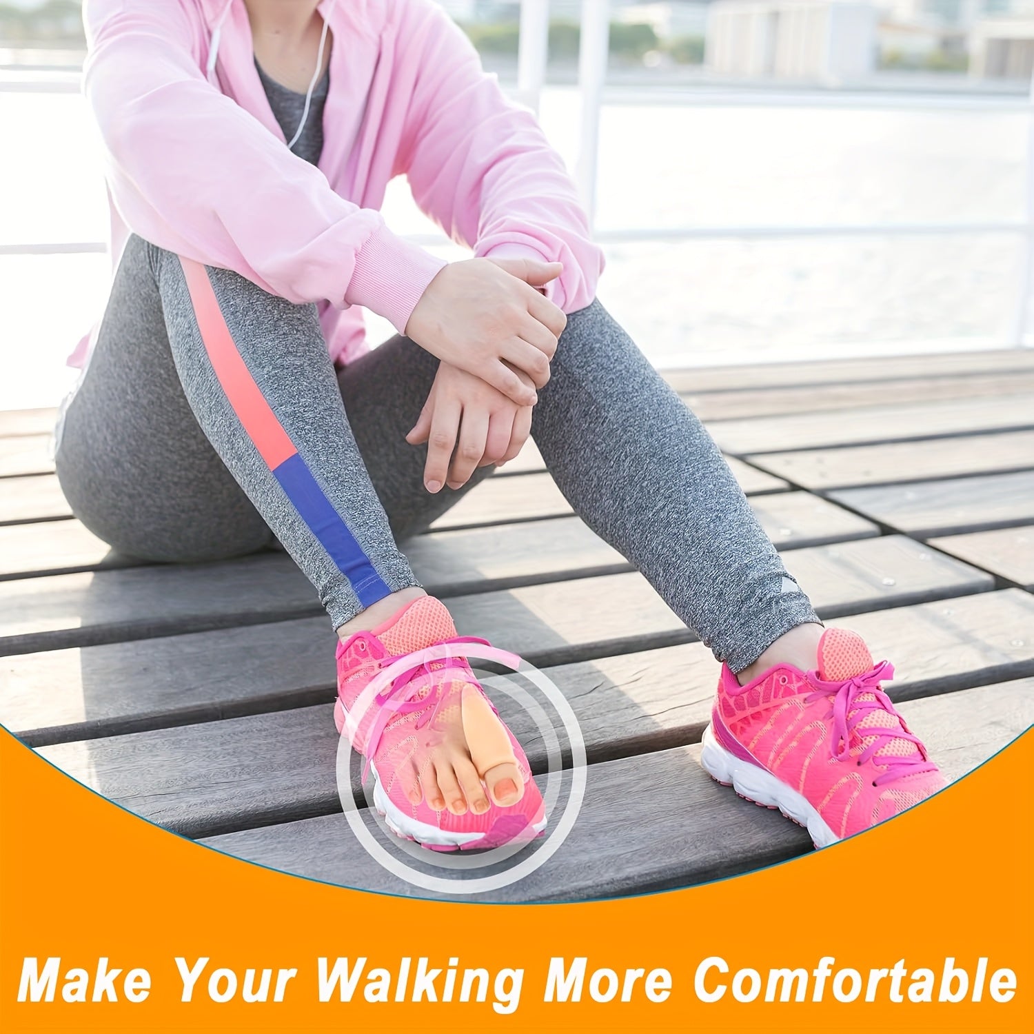 2pcs gel big toe   prevent toe friction anti