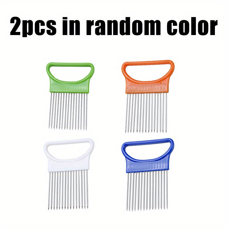1 2 4pcs onion slicer vegetable tomato holder slicer cutter