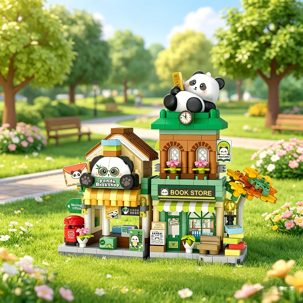 openable panda   building blocks multi style suitable