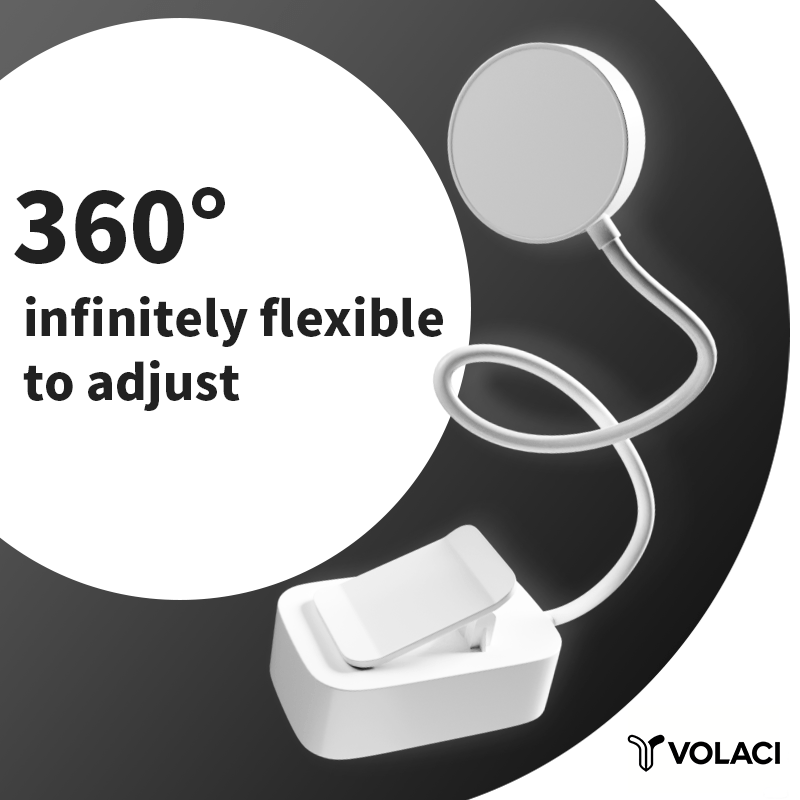 volaci portable led reading light clip book light adjustable