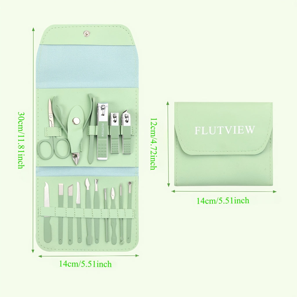 1 set 16 premium stainless steel   nail clippers