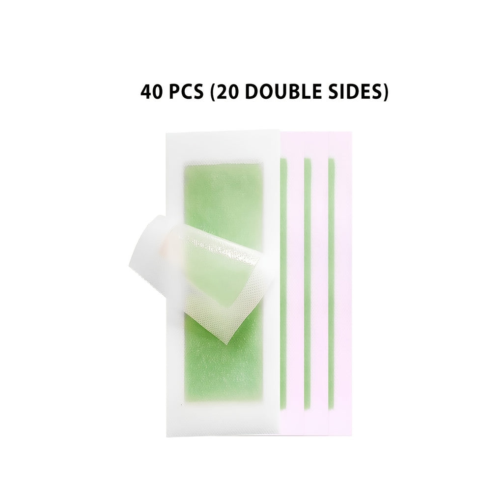 40pcs aloe vera lip hair removal wax strips suitable