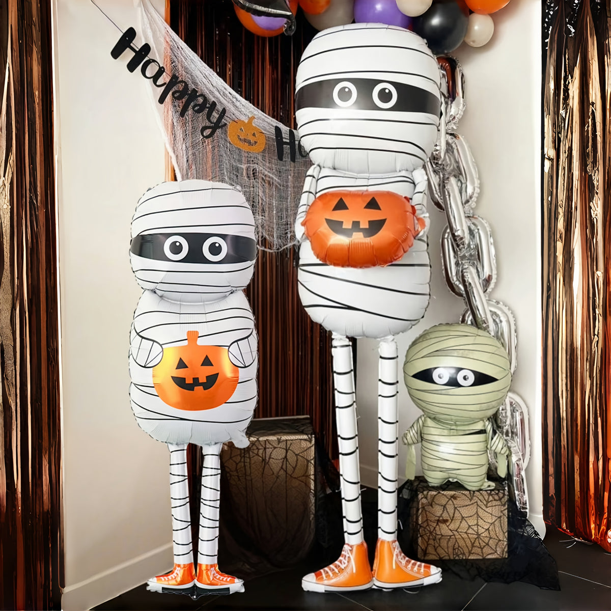 halloween balloons inflatable enormous standing ghost