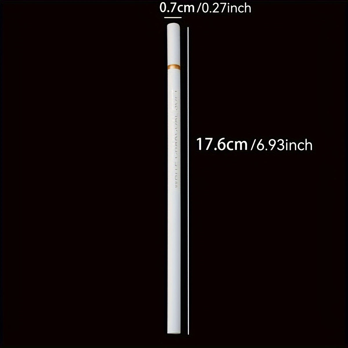3pcs white charcoal pen highlighter soft