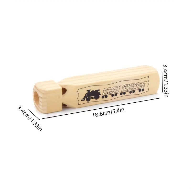 wooden train whistle kids 7 4 inch steam   sound