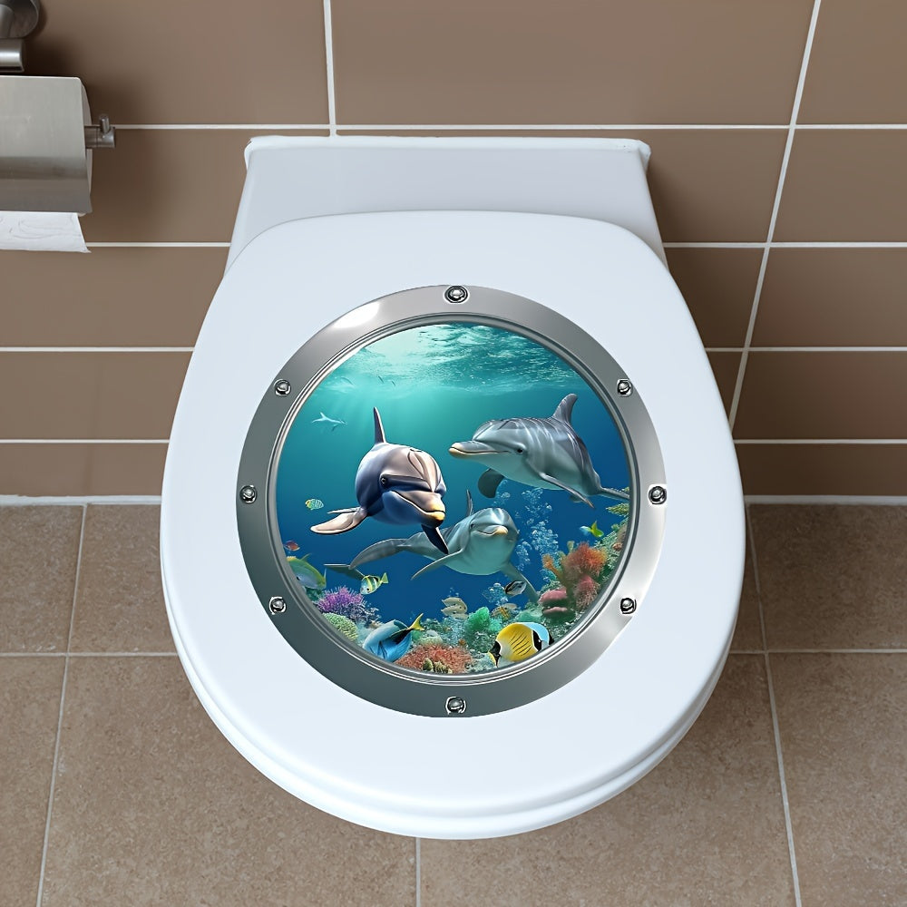 1    world toilet seat sticker mural creation