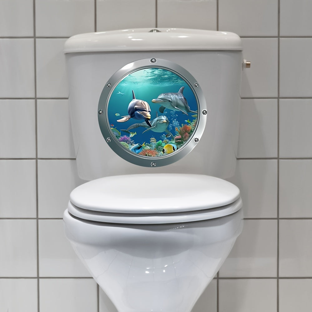 1    world toilet seat sticker mural creation