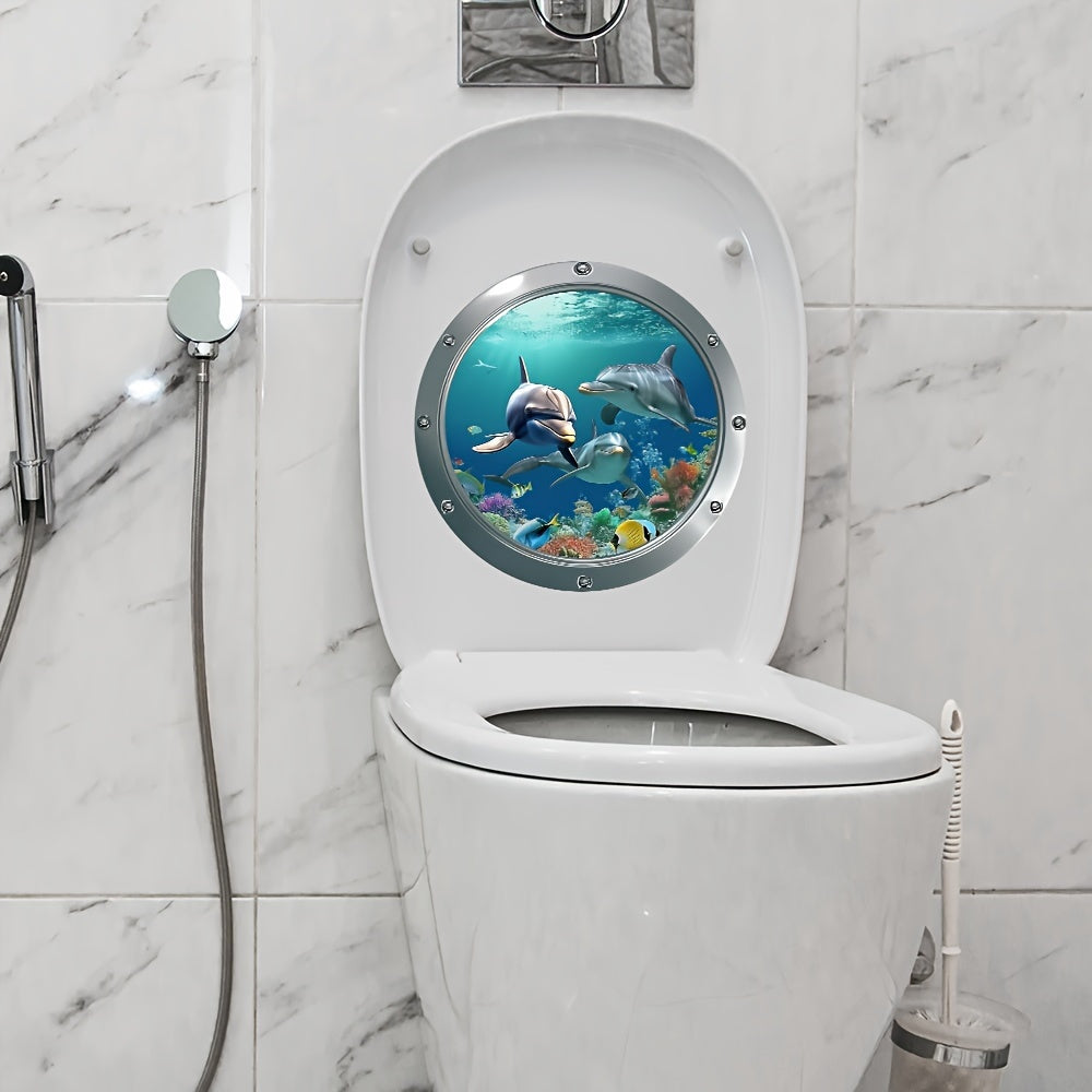 1    world toilet seat sticker mural creation
