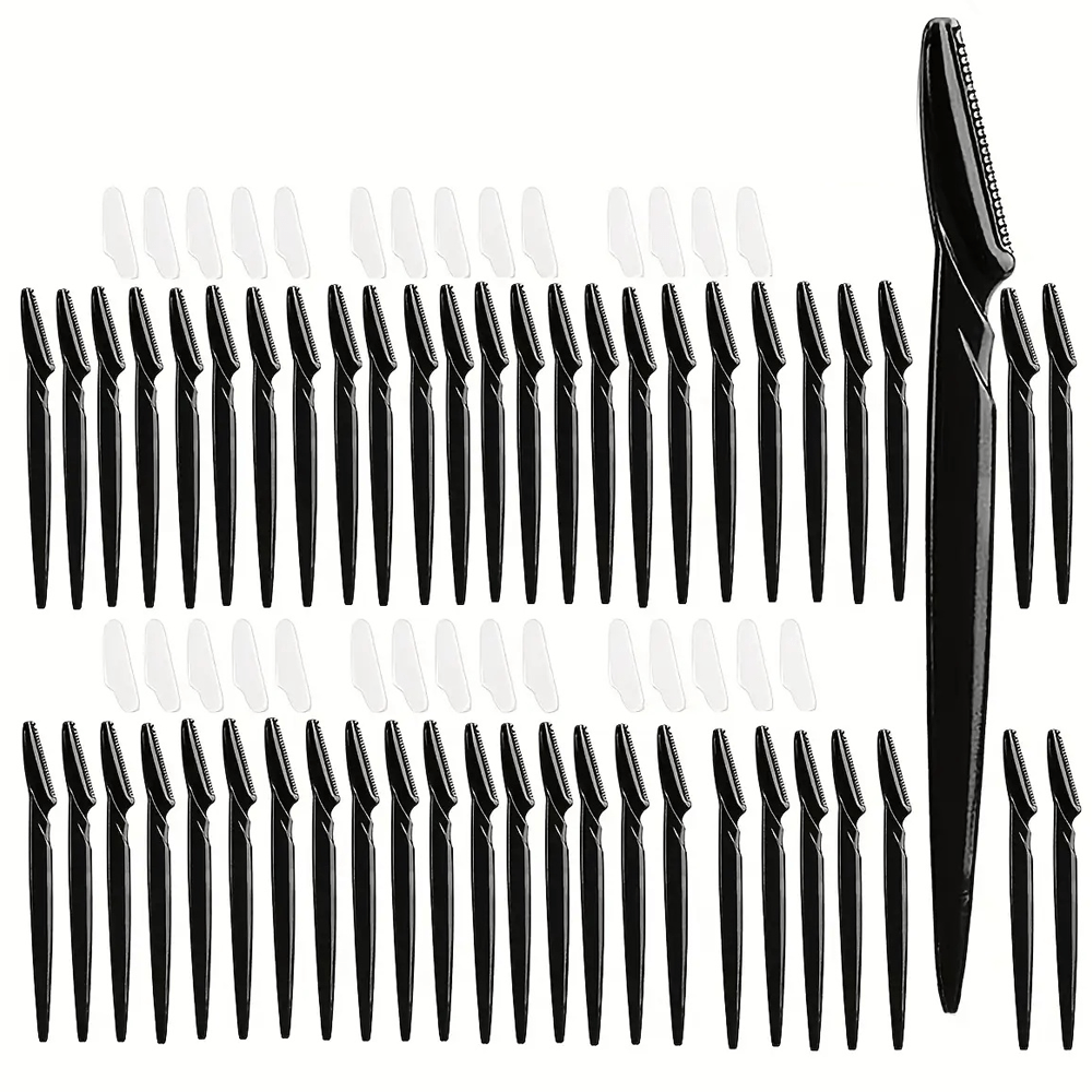 50pcs pack non irritating stainless steel facial razor