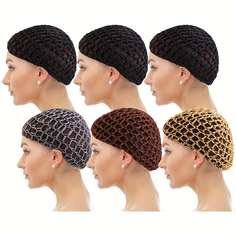 6pcs set womens hand crochet hair   cover sleeping