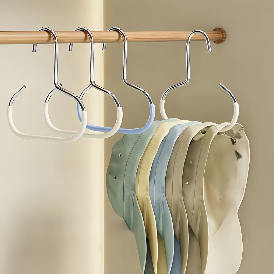 2pcs simple hat storage hooks metal material scarf