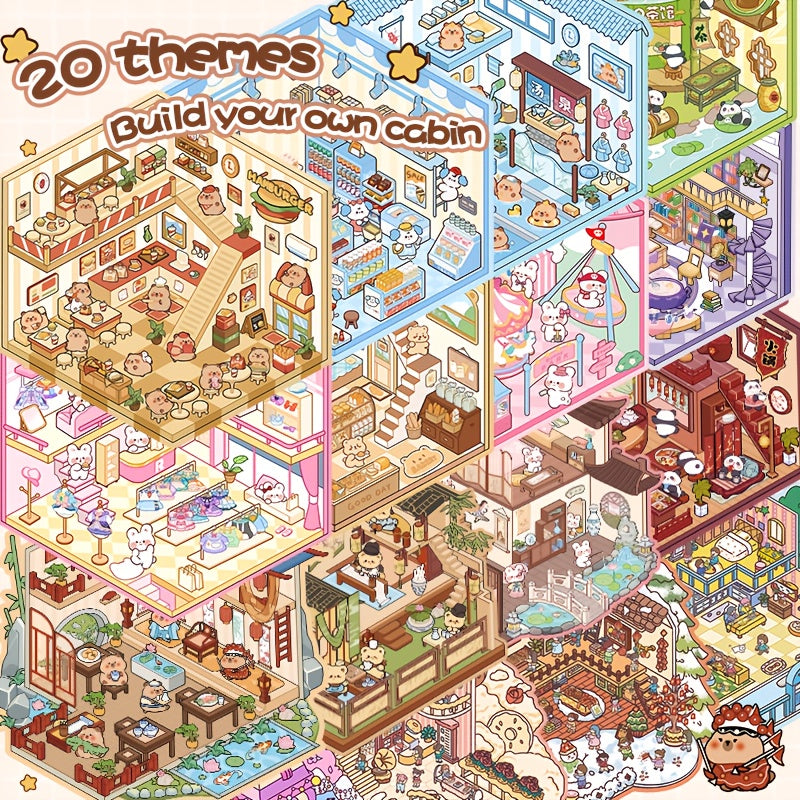 50pcs scene sticker   stickers including 30