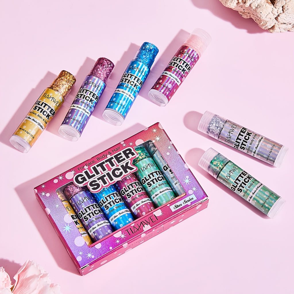 magic party glitter stick set 6pcs   long lasting