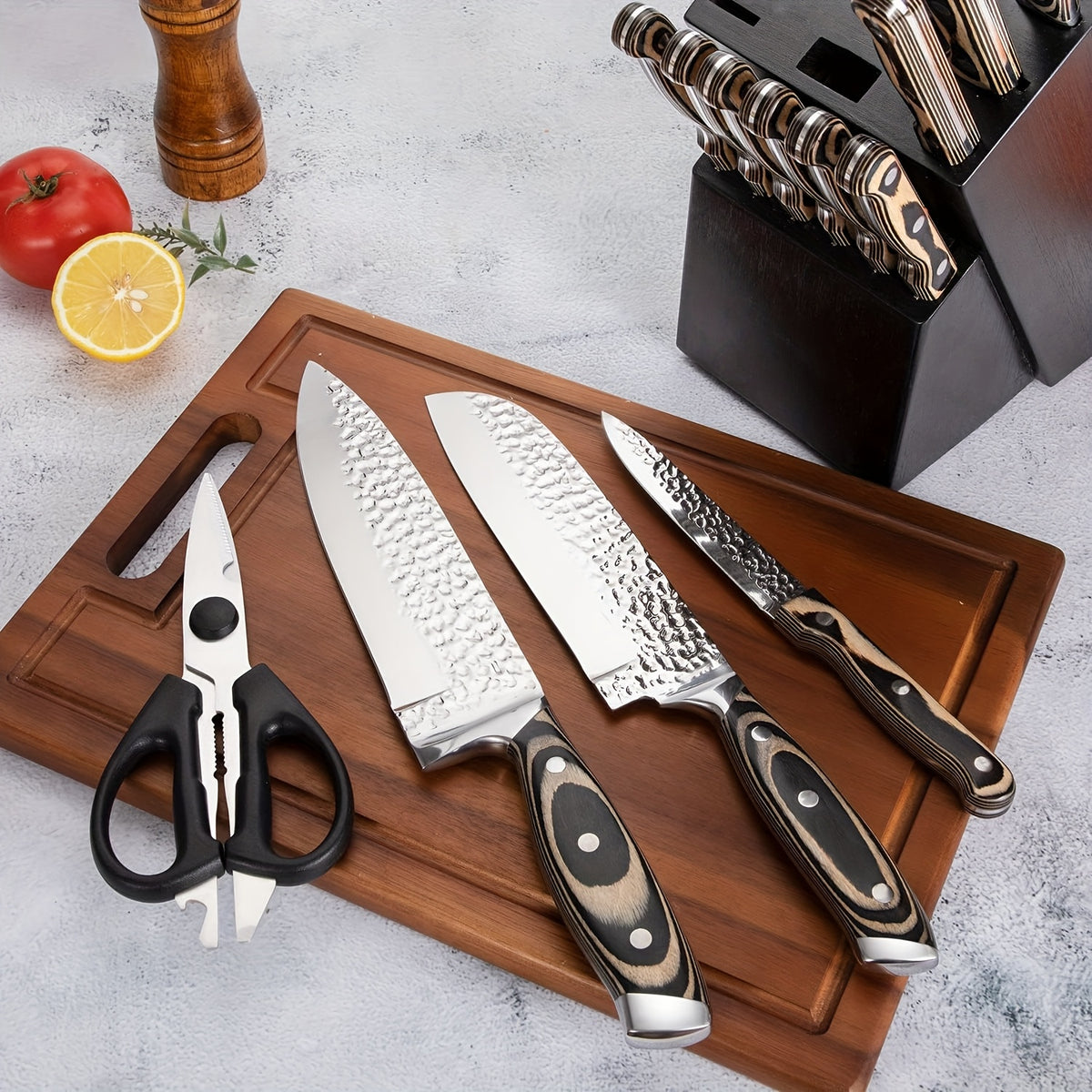 high carbon stainless steel kitchen knife set high carbon