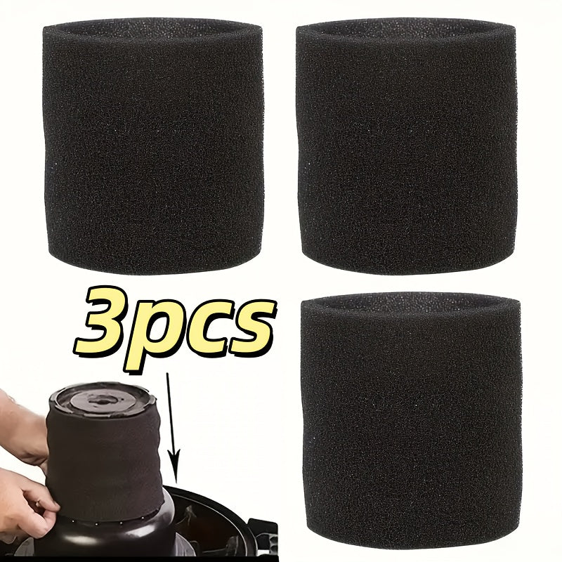 3pcs foam sleeve foam replacement filters suitable vacuum