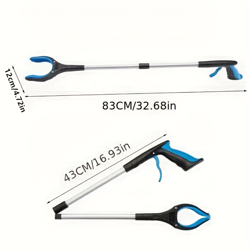 folding extra long grabber reacher tool rotating   strong