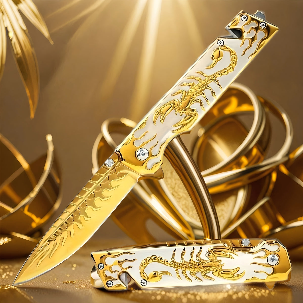 pattern folding knife outdoor camping pocket knife