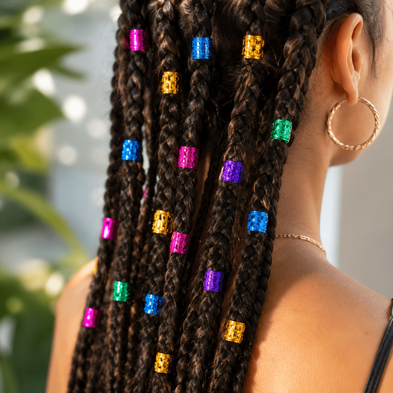 50 colorful hair accessories summer braiding ornaments