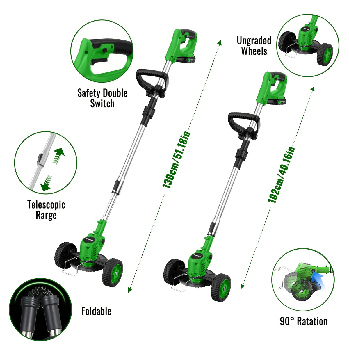 3in1 cordless lawn trimmer multi functional electric trimmer