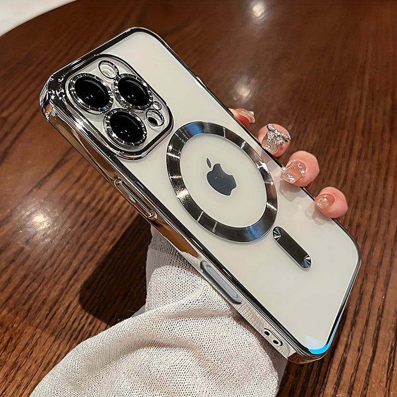 magnetic   thin phone case plating full camera protection
