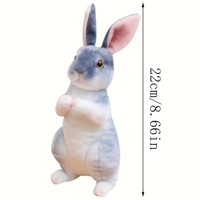 1pc rabbit plush toy white beige black cute bunny plush