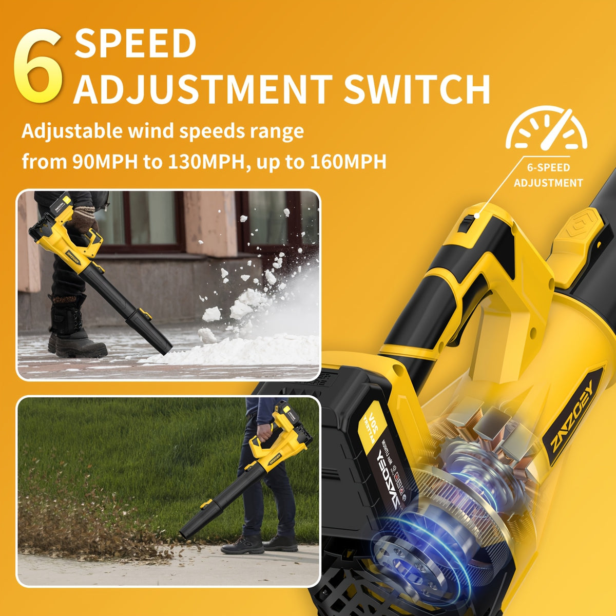 high power cordless leaf blower 4 0ah batteries 580cfm