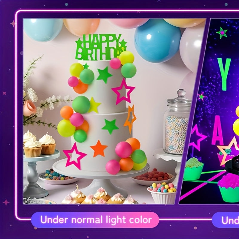 glowing glow ball cake toppers set   play cake