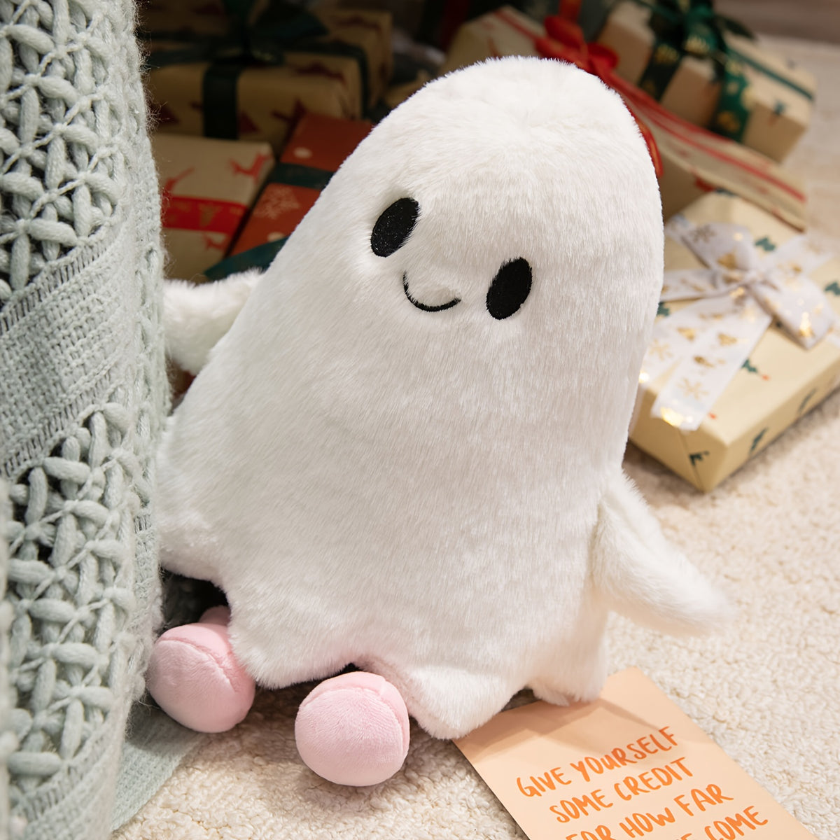 halloween ghost plush toy 30cm cute spooky stuffed boo soft
