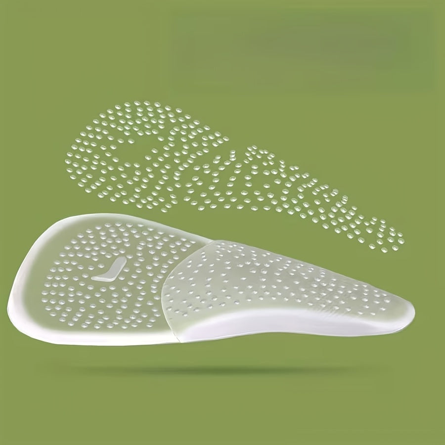 two silicone arch support insoles massage particles