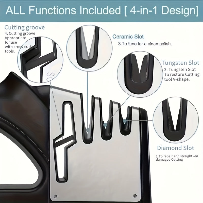 1  sharpener kitchen knife scissors sharpener