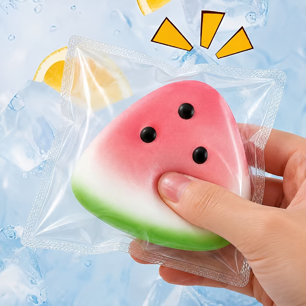 1pc festive pink green watermelon squeeze toy soft