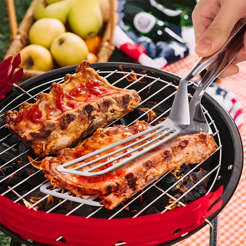 1pc 304 stainless steel tongs ideal barbecue activities