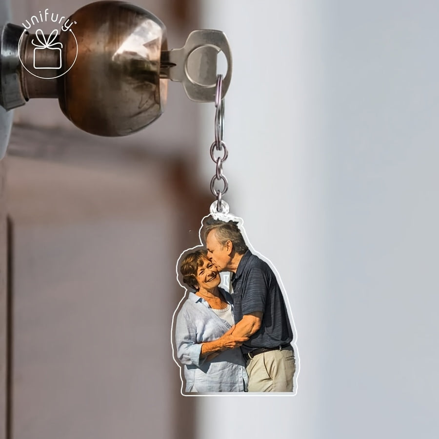 1    photo text keychain