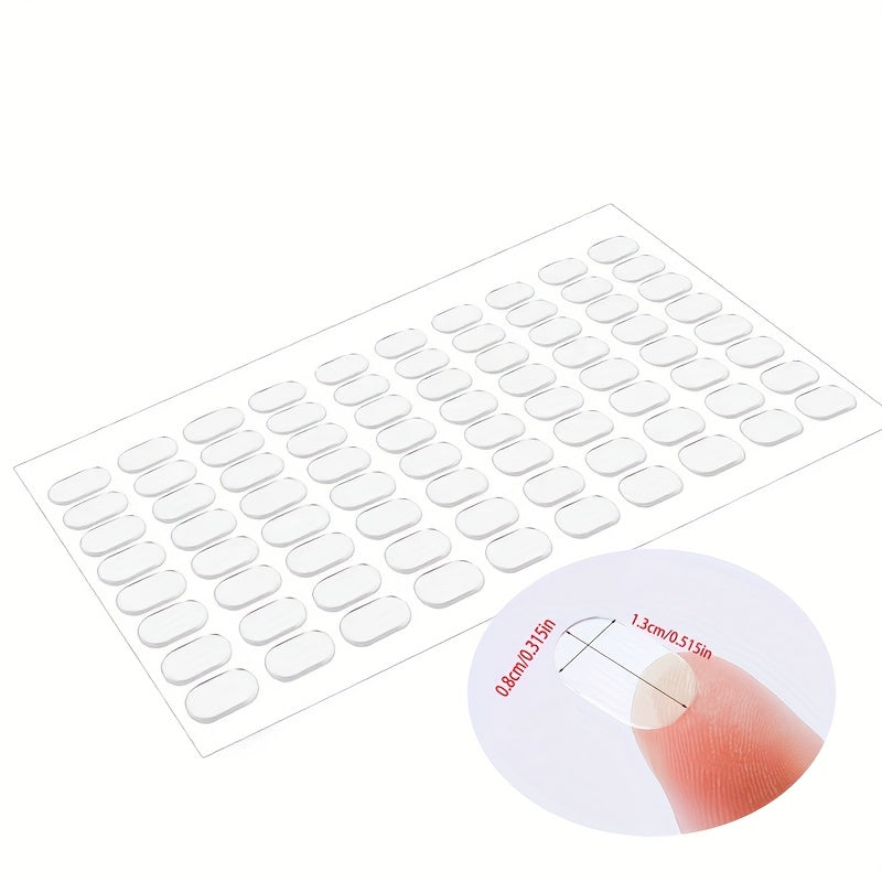 transparent double sided   dots removable sticky