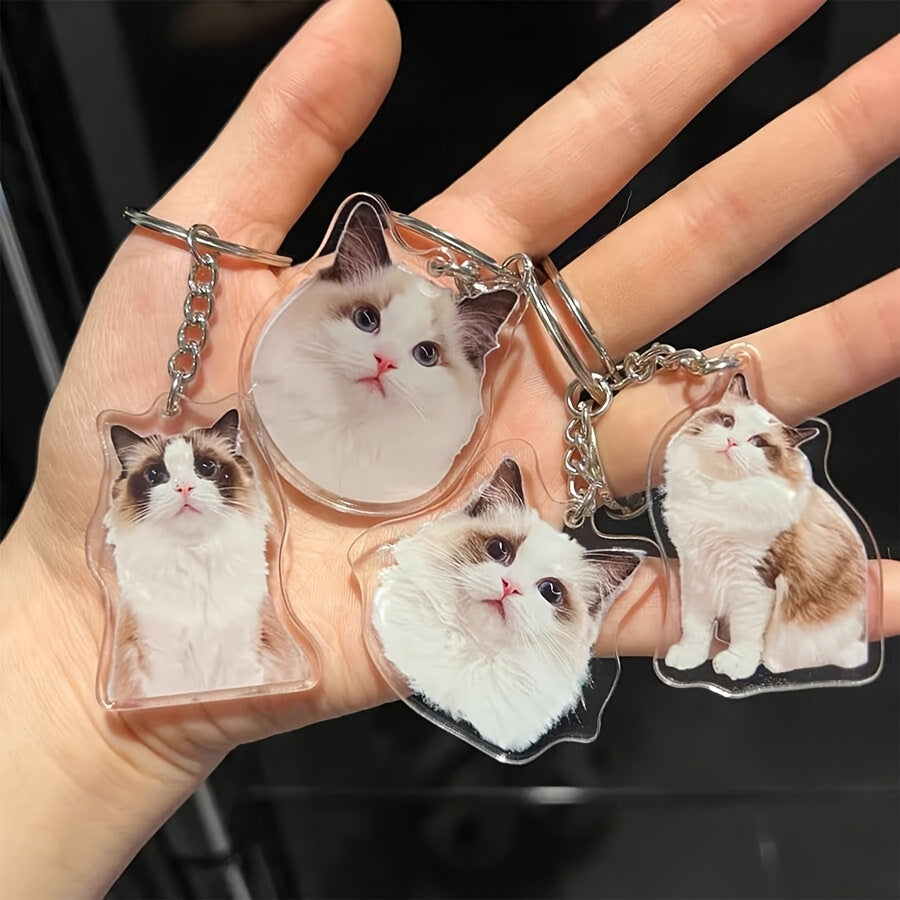 1    photo text keychain