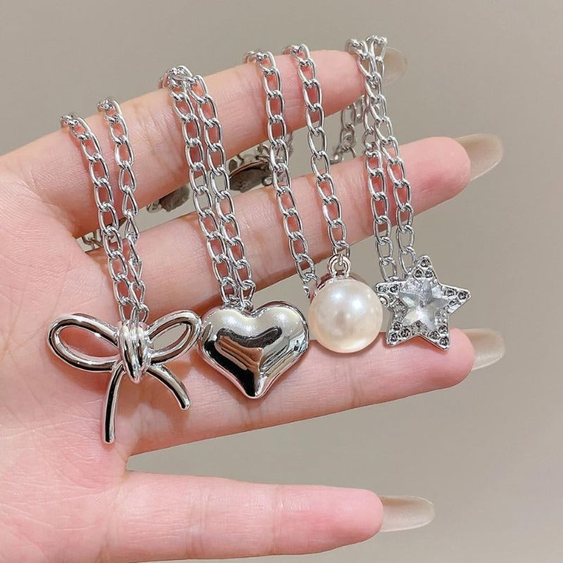 8pcs multi function clothing clips hemming metal star heart