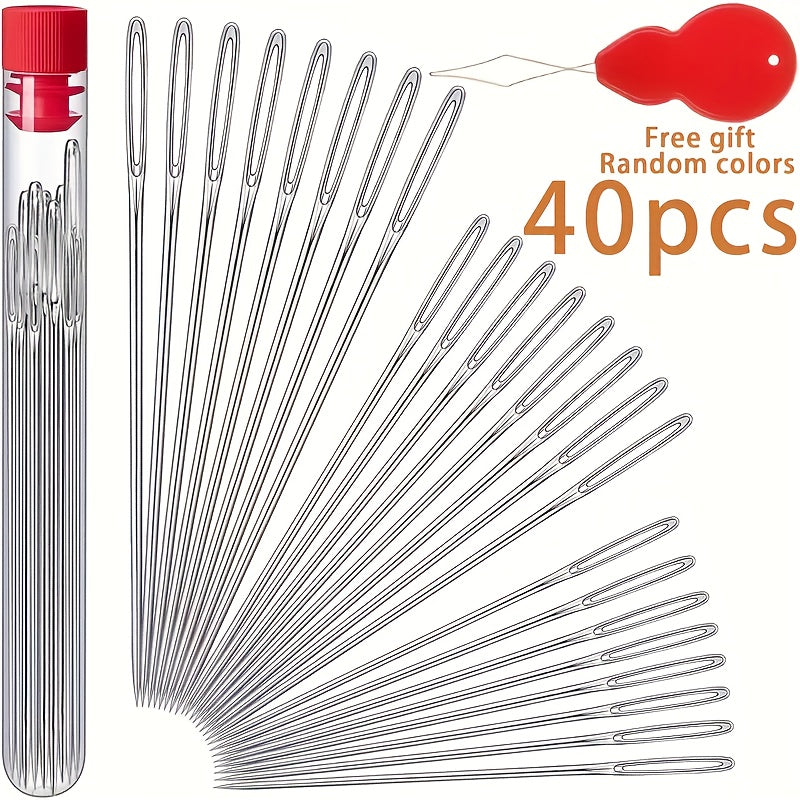 40pcs stainless steel   sewing needles hand stitching