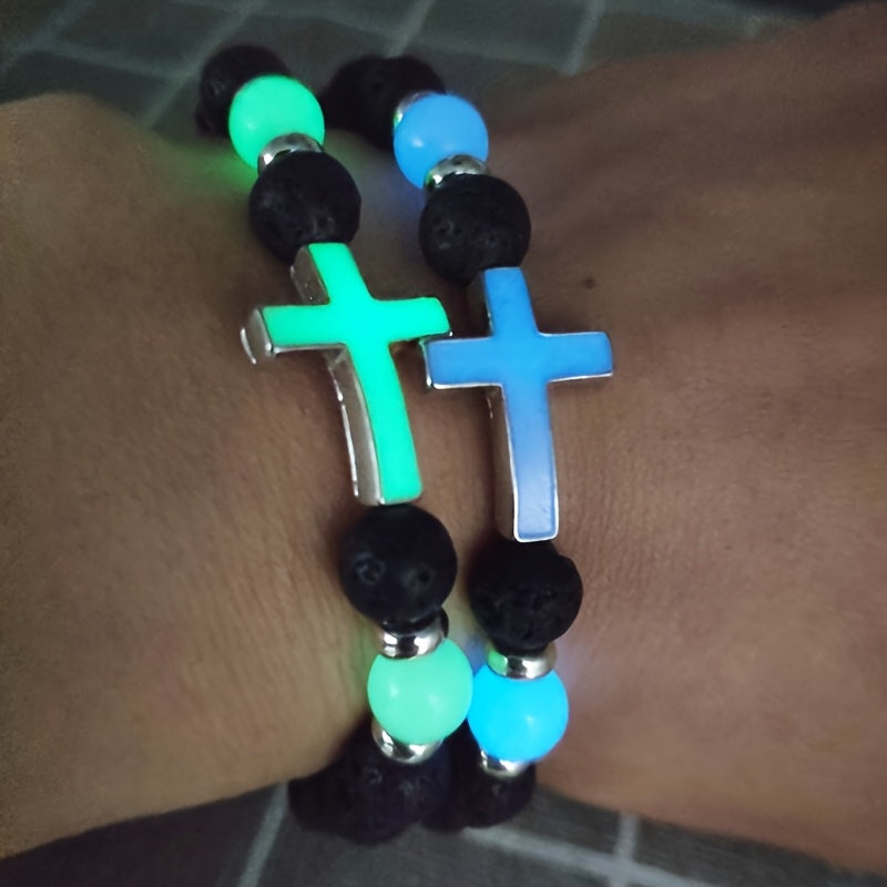 1pc volcano stone   retro bracelet multi color
