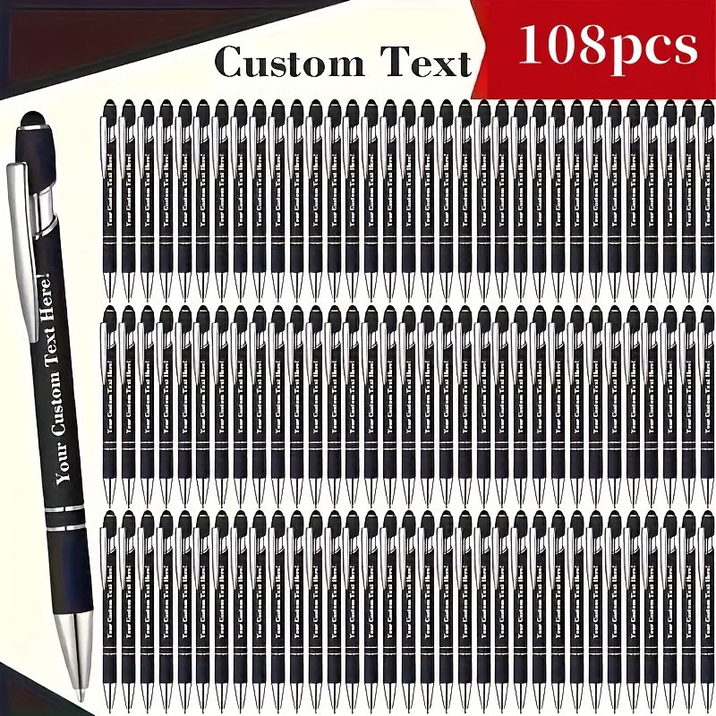 customizable engraved ballpoint pen set 18 mixed colors