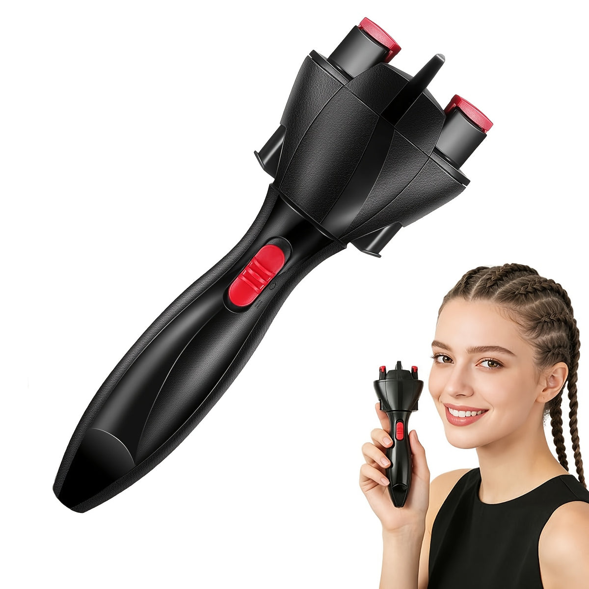 hair curler braid maker dual use   automatic