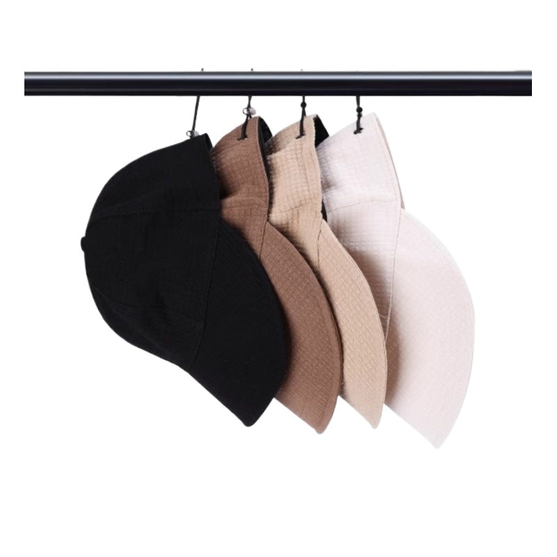 womens waffle bucket hat sun hat adjustable versatile peaked
