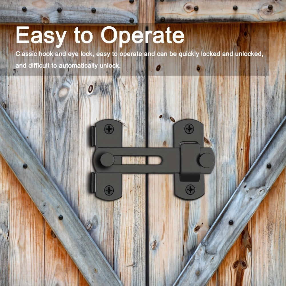 1pc stainless steel barn door locks 180 flip sliding