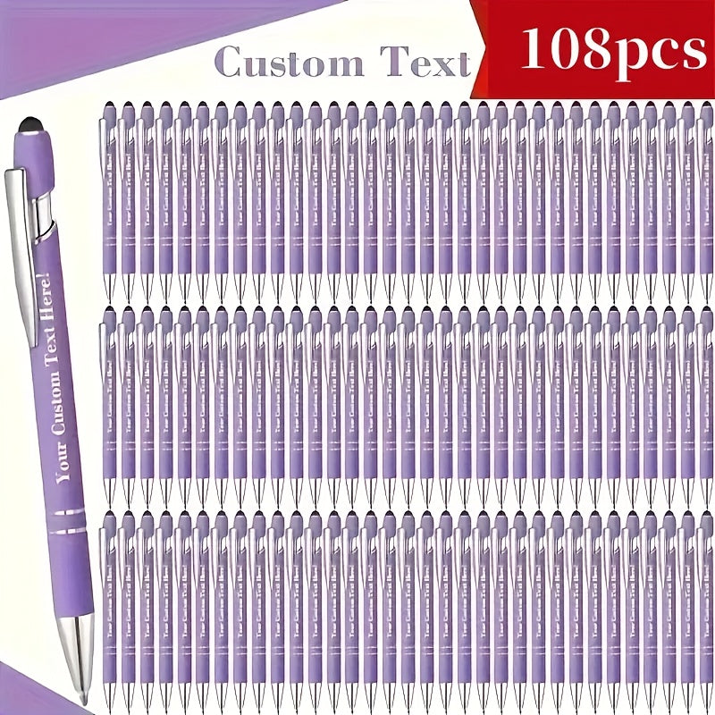customizable engraved ballpoint pen set 18 mixed colors