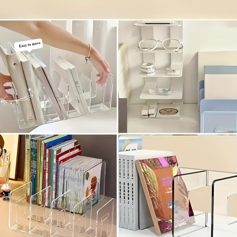space saving acrylic handbag organizer 4 wallet dividers